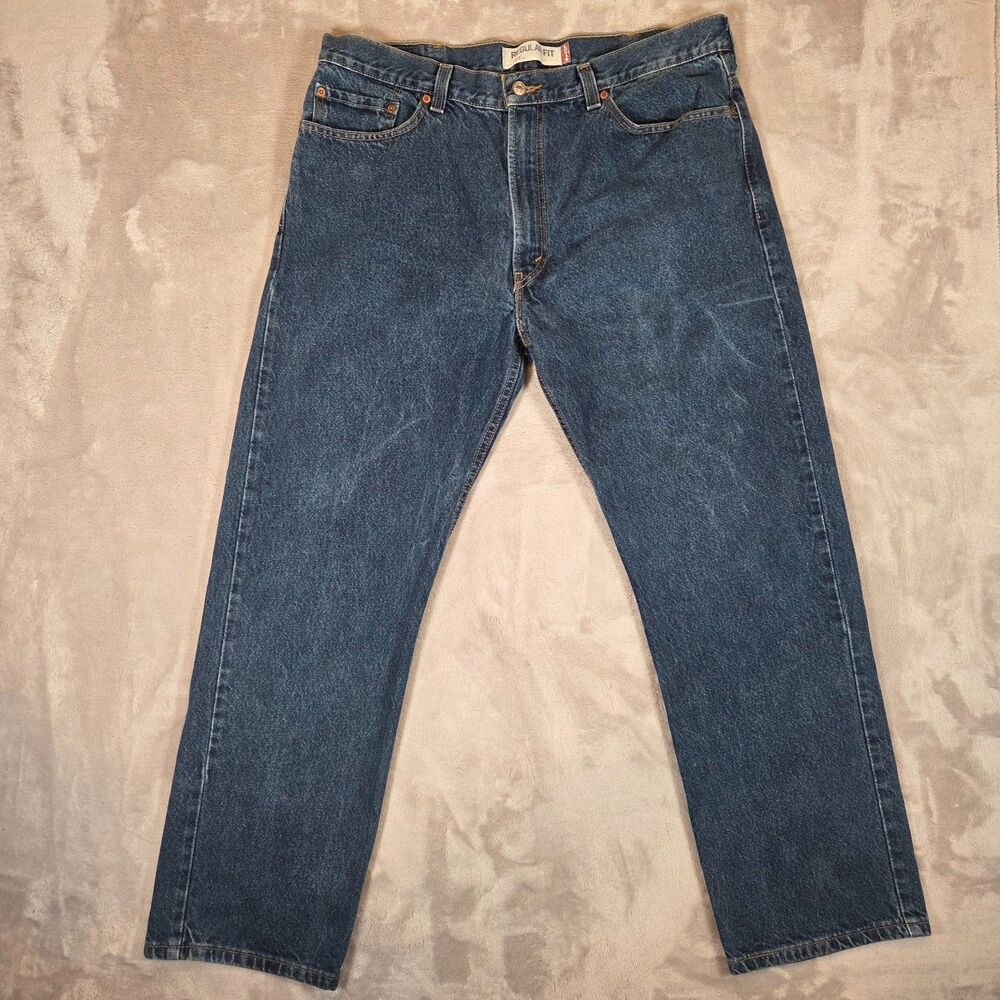 Levi’s 505 Regular Fit Jeans Vintage Men’s 38x30 Dark Wash 100% Cotton